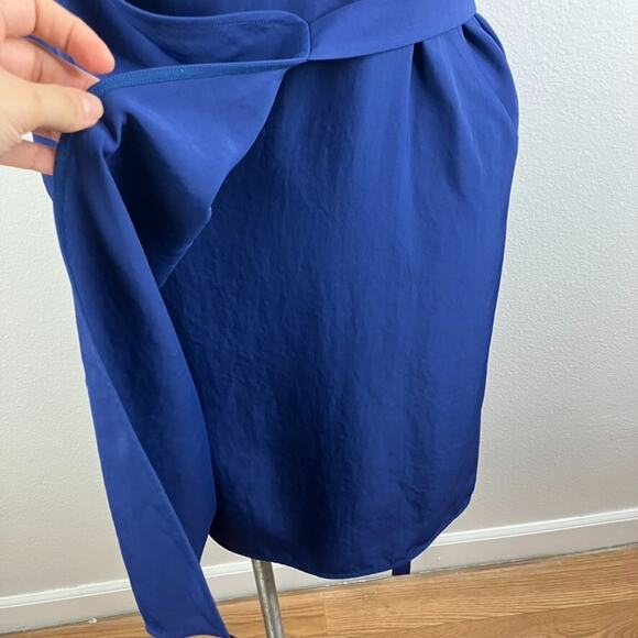 Everlane Japanese Goweave Tank Wrap Dress Size 14 Blue Wedding Minimalist - Picture 5 of 8